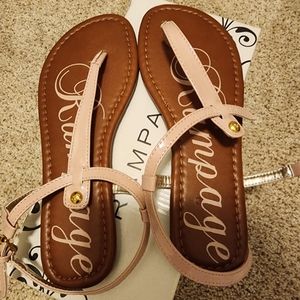 Rampage Peshmina Nude Patent Sandal